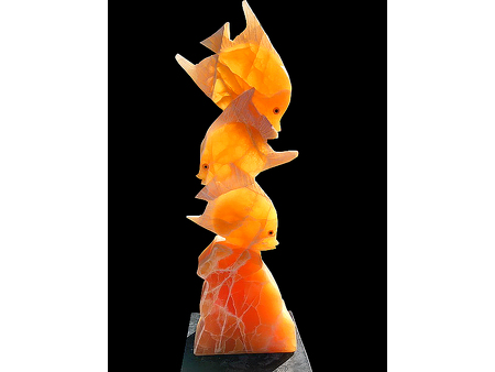 Triple Tail Fish - Calcite 3.5 feet high